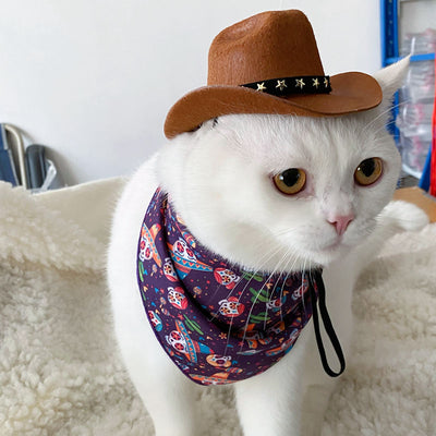 Sombrero Vaquero Británico XINGX para Gatos