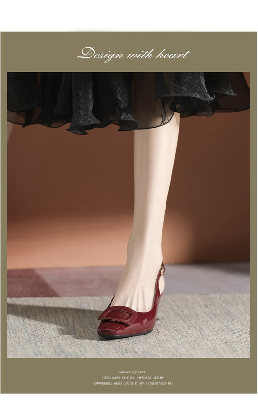 Tacones Altos Cerrados con Hebilla - Stiletto Elegante para Mujer - Image 40