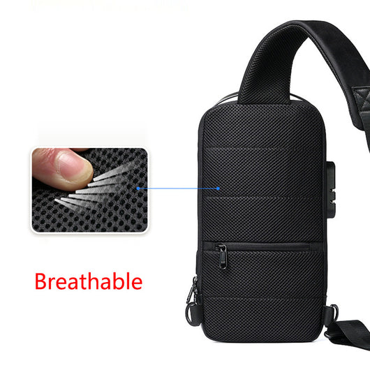 Mochila Crossbody Impermeable Antirrobo para Hombre - Bolsa de Viaje Oxford Multifunción - Image 7