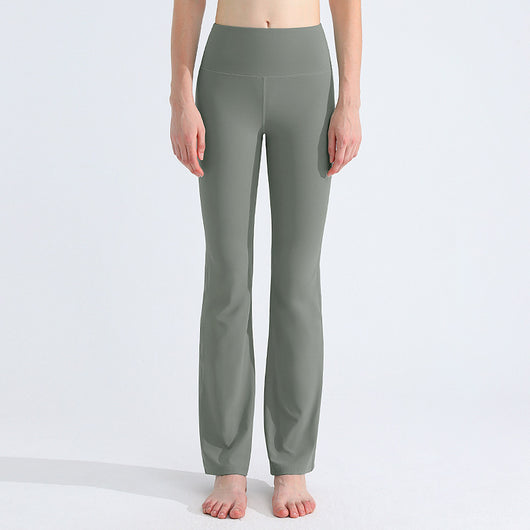 Pantalones Yoga Deportivos Antibacterianos Efecto Piel Desnuda con Campana - Image 4