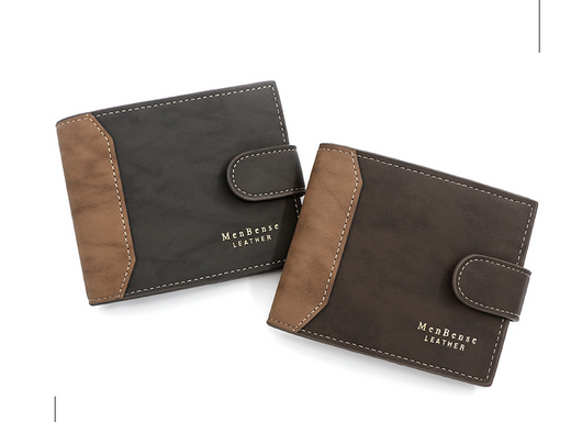 Billetera Corta para Hombre Edición Coreana con Cierre Dorado - Image 16