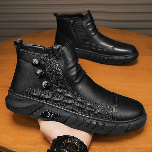 Botas Martin Altas Casuales Estilo Británico para Hombre
