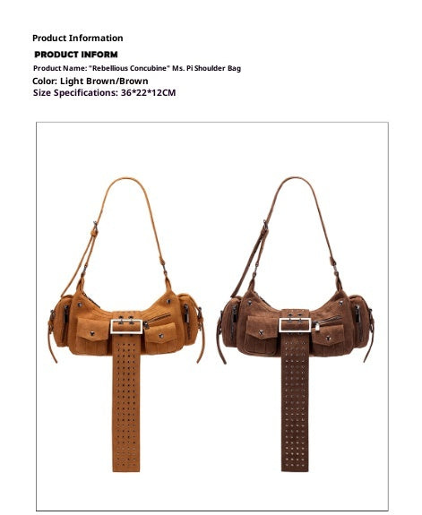 Bolso de Ante Retro para Mujer - Bolsa de Hombro Versátil y Elegante - Image 6