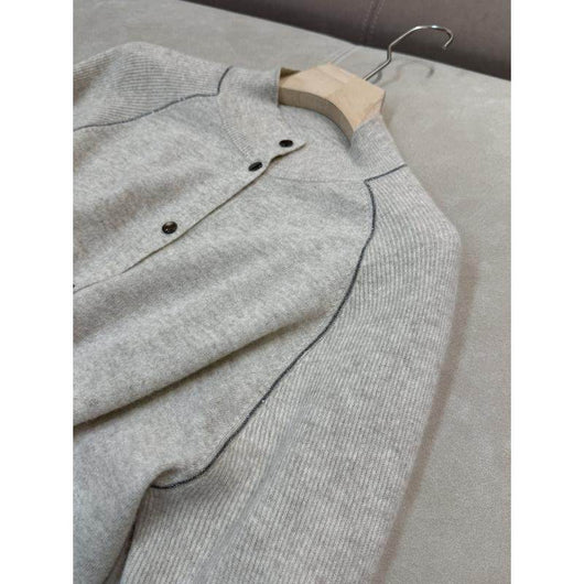 Cardigan de Lana Cuello Redondo Manga Larga Otoño-Invierno con Diseño Relajado y Estilizador - Image 12