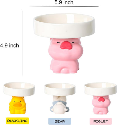 Comedero Elevado para Gatos de Cerámica - Bebedero Antioxidante con Diseño Felino - Image 5