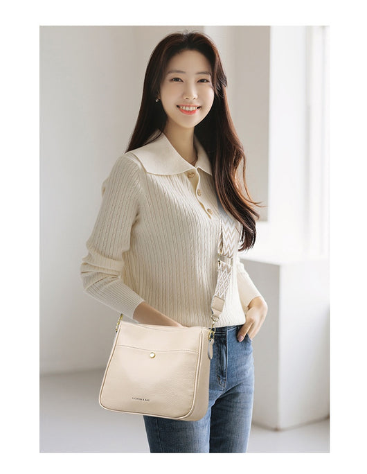 Bolso Bandolera de Cuero Genuino - Estilo Casual Premium - Image 12