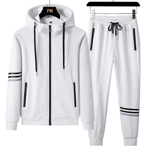 Conjunto Deportivo de Sudadera con Capucha y Pantalón en Algodón Puro para Hombre - Image 7