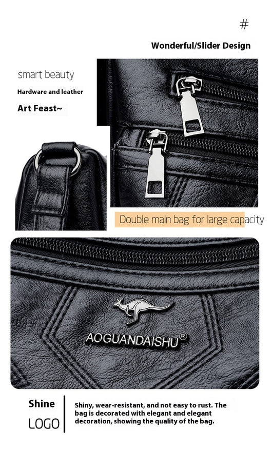 Bolso de Hombro de Cuero Suave para Mujer - Capacidad Extra Grande - Image 22