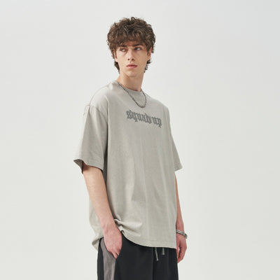 Camiseta Manga Corta de Cuero con Parches y Costuras Anchas para Hombre - Image 12