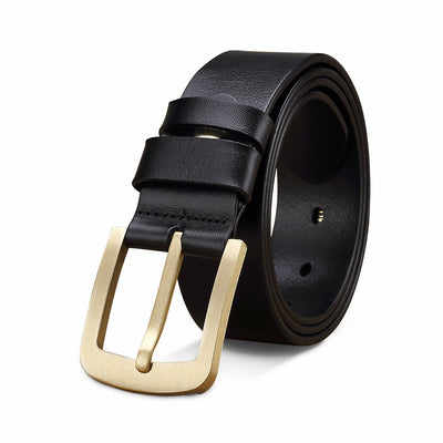 Cinturón Casual para Hombre con Hebilla Retro de Bronce - Image 4
