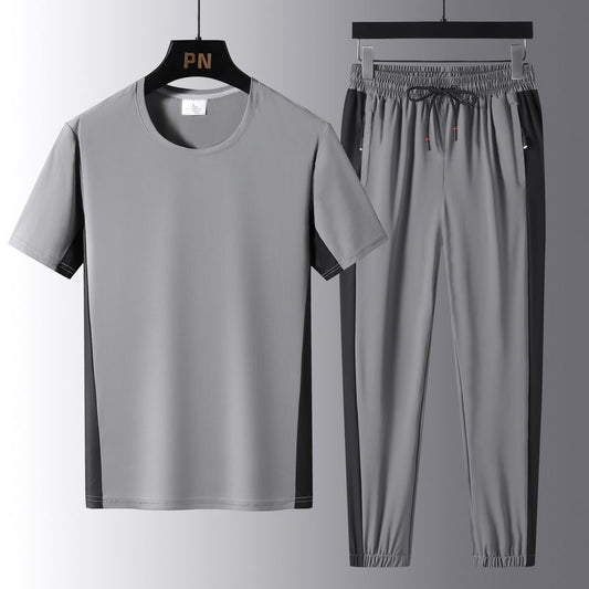 Conjunto Deportivo Ice Silk Plus Talla Grande Transpirable Tendencia