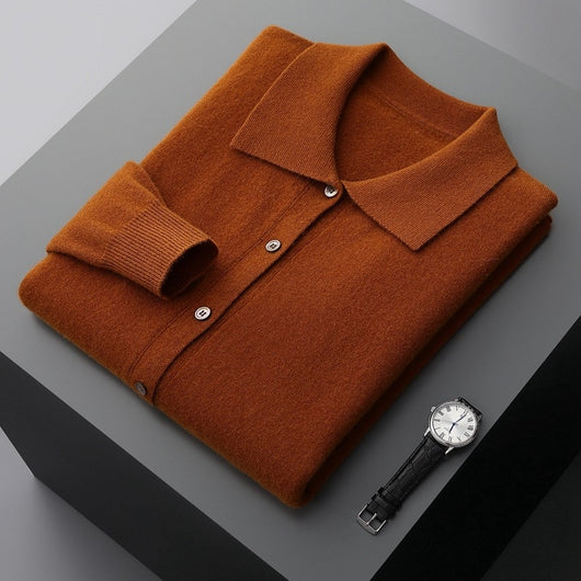 Camisa Interior Clásica de Botones y Color Sólido para Hombre - Image 5