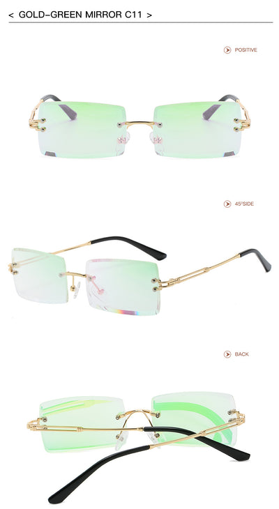 Gafas de Sol Rimless Europeas - Diseño Moderno y Minimalista - Image 13