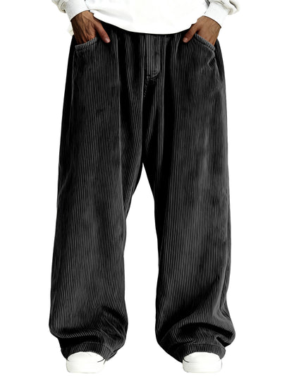 Pantalones de Buzo Corduroy Casual para Hombre con Bolsillos - Image 8