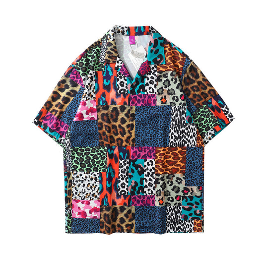 Camisa Estampado Leopardo con Detalles de Costura - Unisex Tendencia Urbana - Image 6