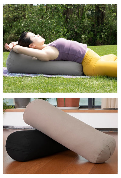 Almohada Cilíndrica de Yoga Suave y Removible - Soporte Cómodo para Descanso - Image 7