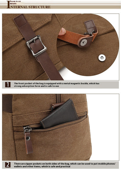 Bolsa Crossbody de Gran Capacidad para Viajes - Portátil para Hombre - Image 9