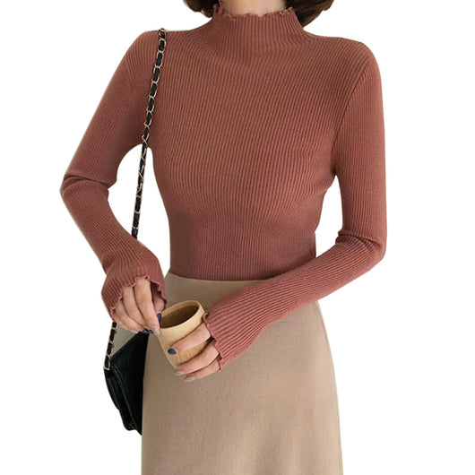 Suéter Cuello Semialto para Mujer - Básico Versátil - Image 14