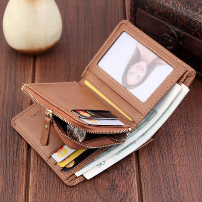 Cartera Corta Hombre Retro Mate Portacédulas - Image 10
