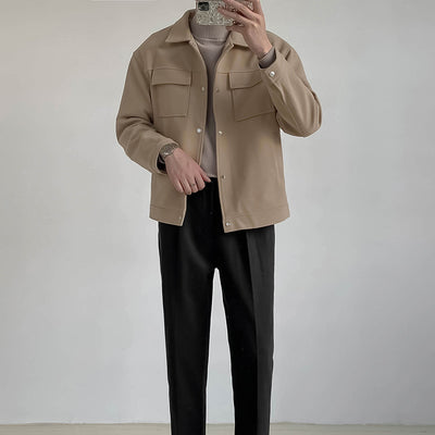 Chaqueta de Trabajo Suelta y Gruesa para Hombre - Image 14