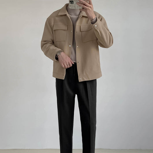 Chaqueta de Trabajo Suelta y Gruesa para Hombre - Image 14