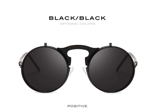 Gafas de Sol Flip Retro Marco Redondo para Adultos Mayores - Image 23