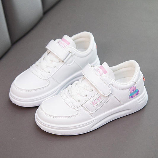 Zapatillas Blancas Infantiles Primavera - Zapatos Escolares Cómodos