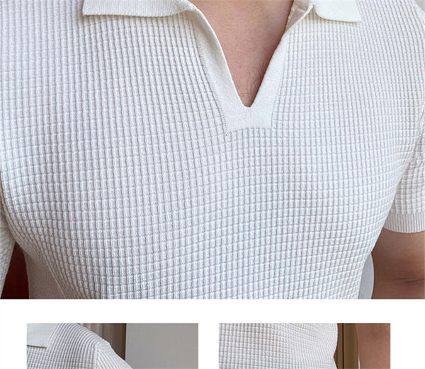 Camisa Cuello V Elegante sin Botones - Versátil y Moderna