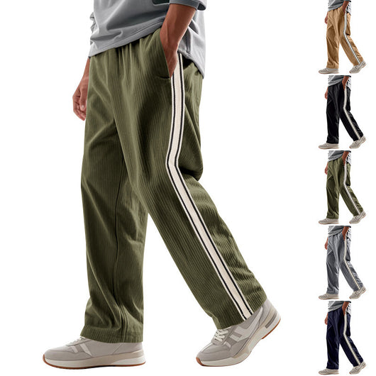 Pantalones de Chándal Holgados con Franja Lateral para Hombre - Image 10