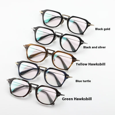 Gafas Retro de Titanio Puro con Montura de Lámina Metálica - Image 4