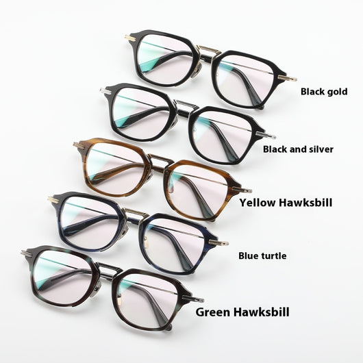Gafas Retro de Titanio Puro con Montura de Lámina Metálica - Image 4