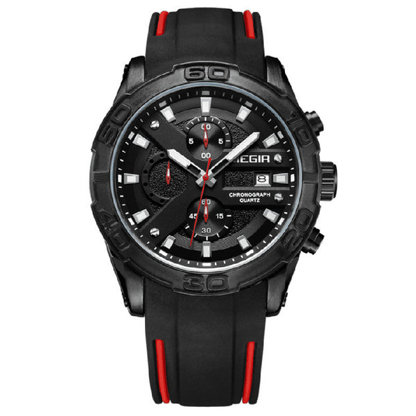 Reloj Deportivo Cronógrafo Multifunción con Calendario y Esfera Luminosa