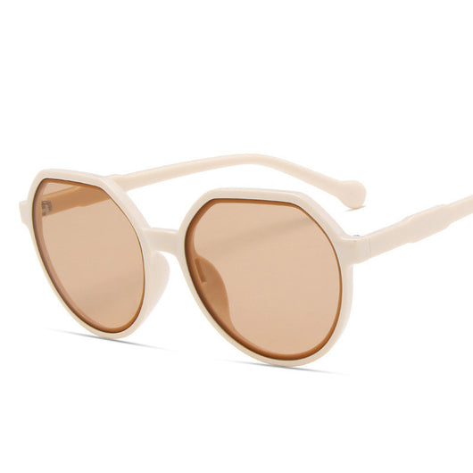 Gafas de Sol Redondas Personalizadas - Estilo Trendy Colores Pastel Montura Extragrande - Image 12