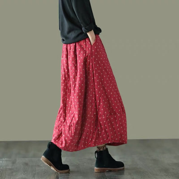 Falda Elástica Estampada Talla Grande para Mujer - Image 5