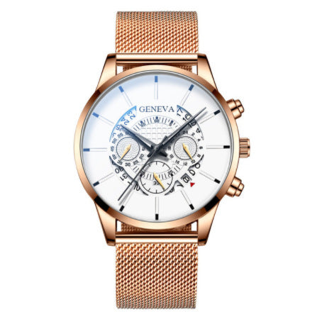 Reloj de Cuarzo para Hombre con Banda de Acero Inoxidable y Calendario - Image 24