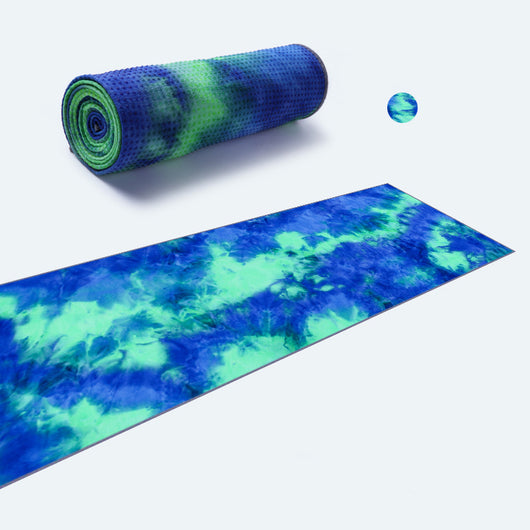 Toalla Antideslizante para Yoga y Ejercicio - Diseño Tie-Dye Multicolor - Image 16