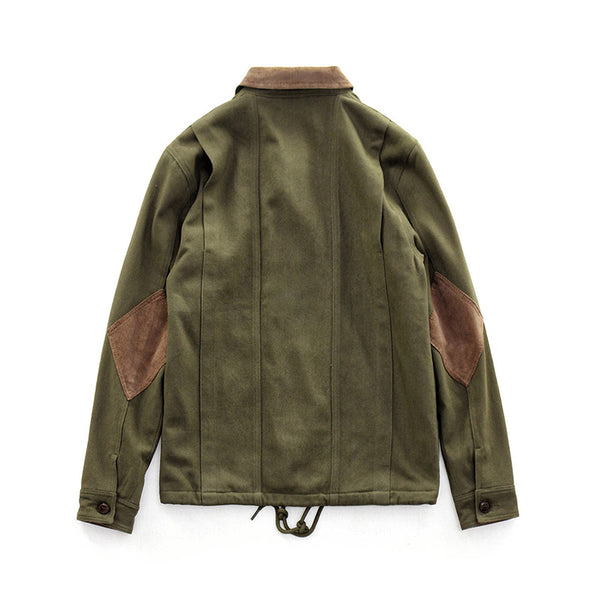 Chaqueta Militar Vintage de Pana con Múltiples Bolsillos