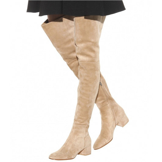Botas Altas Grises Hasta la Rodilla para Mujer - Image 5