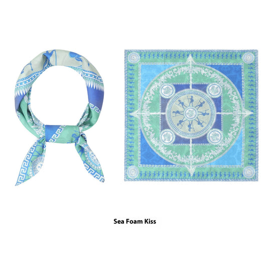Pañuelo de Seda Estampado Duplex Cuadrado - Image 8