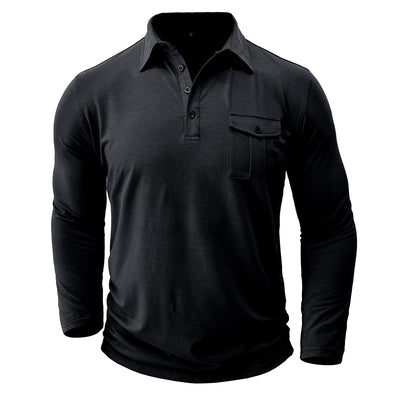 Camisa Clásica de Manga Larga Estilo Europeo para Hombre - Image 2
