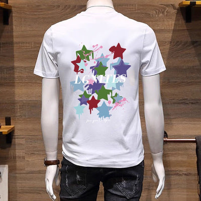 Camiseta Retro de Algodón para Hombre Talla Grande Verano - Image 3