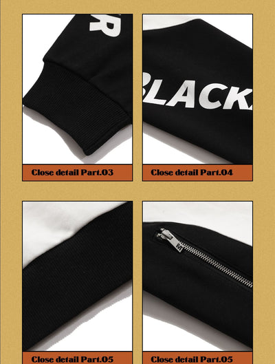 Traje de Motociclismo Retro Street Racing con Letras Minimalistas - Image 5