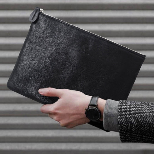 Bolso de Cuero Artesanal Japonés para Hombre