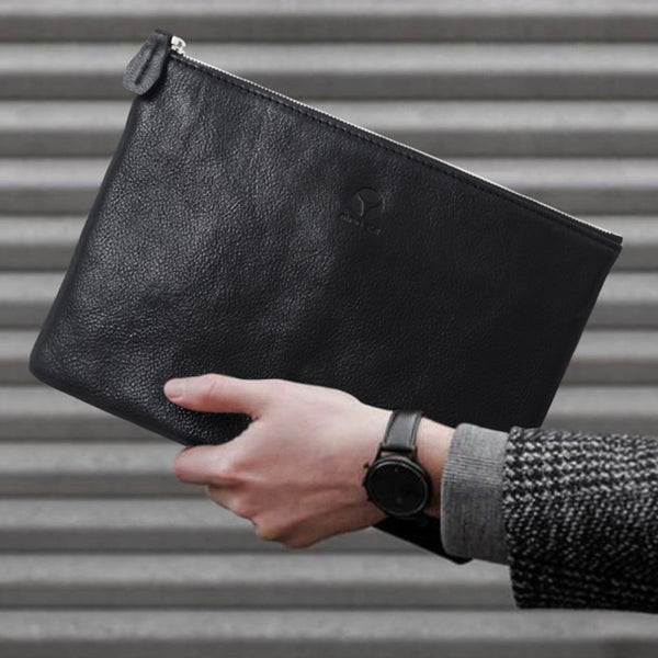 Bolso de Cuero Artesanal Japonés para Hombre
