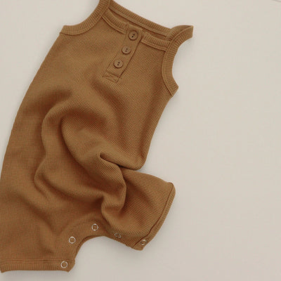 Pijama Romper de Algodón Waffle para Bebé - Diseño Fresco y Cómodo - Image 7