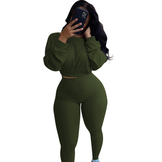 Conjunto Athleisure Acanalado para Mujer - Estilo Otoño - Image 34