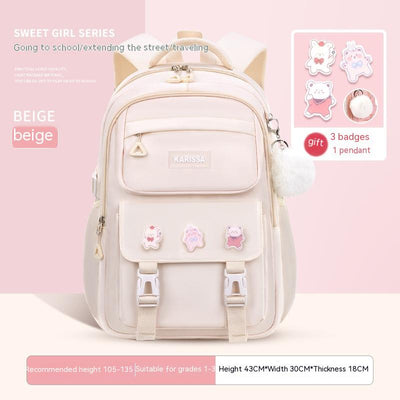 Mochila Escolar Impermeable para Niñas - Gran Capacidad y Resistente - Image 4