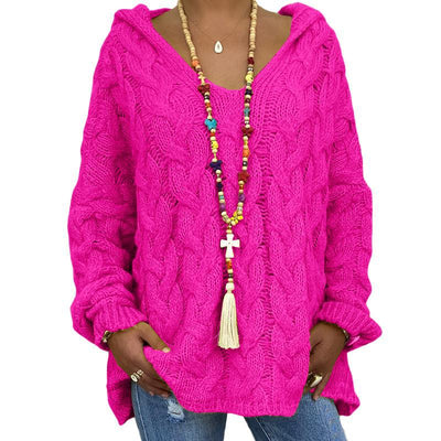 Sudadera Tejida de Color Puro con Giro - Image 26