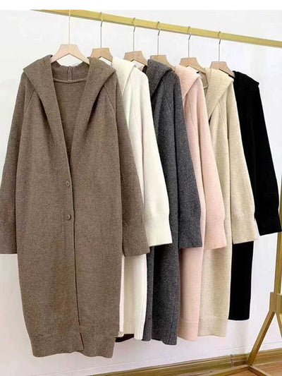 Cardigan Tejido Largo Tipo Abrigo para Mujer - Image 11