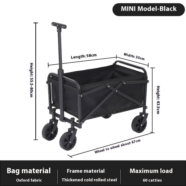 Carrito de Camping Plegable Tirado a Mano - Image 6